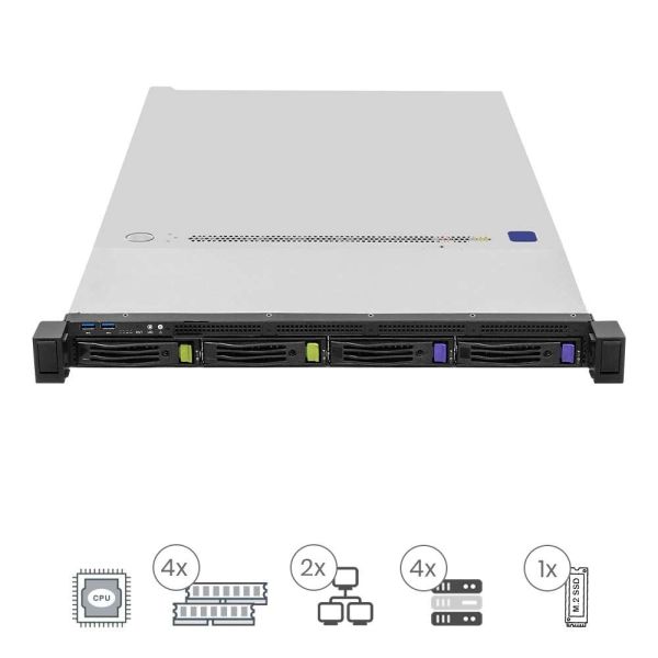 ASRock Barebone 1U Single Sockel AM5 1U4L2E-B650 RPSU (1U4L2E-B650 RPSU)