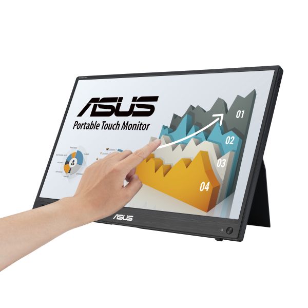 ASUS ZenScreen MB16AHT computer monitor 39,6 cm (15.6") 1920 x 1080 Pixels Full HD Touchscreen Zwart (MB16AHT)