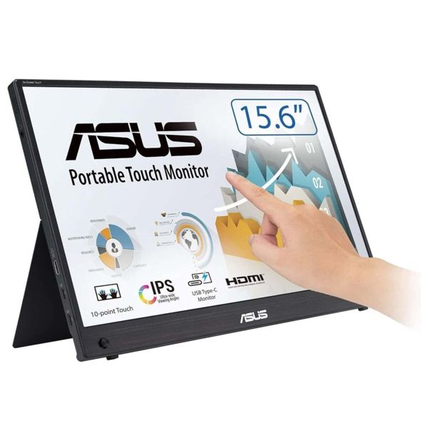 ASUS ZenScreen MB16AHT computer monitor 39,6 cm (15.6") 1920 x 1080 Pixels Full HD Touchscreen Zwart (MB16AHT)