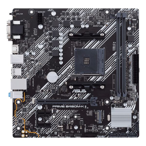 ASUS Prime B450M-K II AMD B450 Socket AM4 micro ATX (PRIME B450M-K II) ASUS Prime B450M-K II AMD B450 Socket AM4 micro ATX