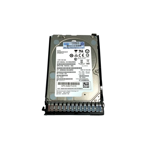 HP 1.2TB 12G SAS 10K 2.5 Hard Drive (846271-B21-RFB)