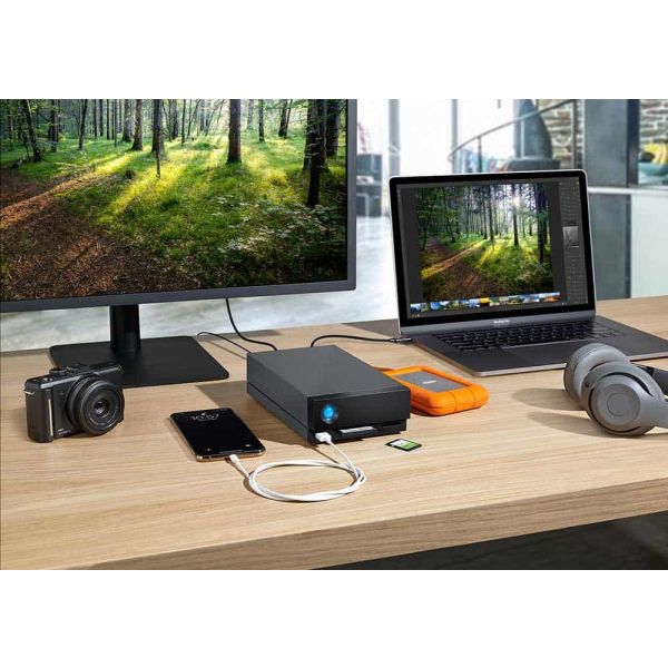 LaCie 1big Dock externe harde schijf 8000 GB Zwart (STHS8000800)