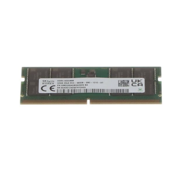Lenovo SODIMM memory module, 32GB capacity, DDR5 technology, 5600MHz speed, dual rank, designed for ThinkPa (5M30Z71797)