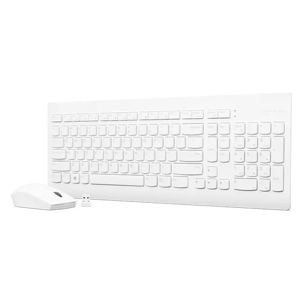 Lenovo GX30W75336 toetsenbord Inclusief muis Universeel USB + Bluetooth QWERTY Wit