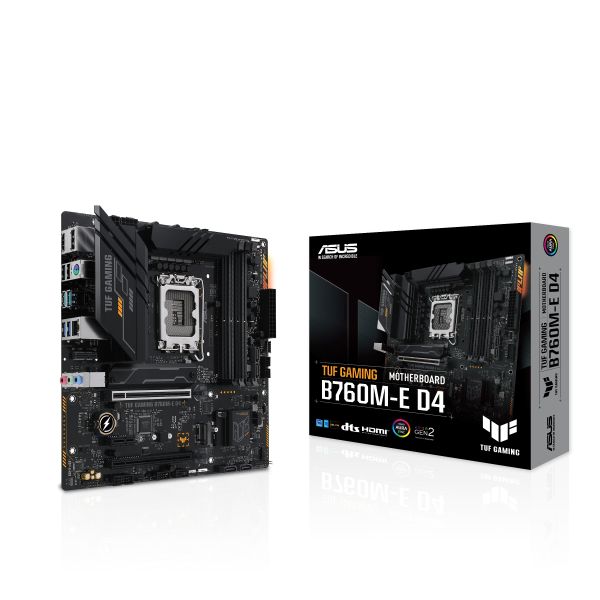 ASUS TUF GAMING B760M-E D4 Intel B760 LGA 1700 micro ATX (90MB1E90-M1EAY0) ASUS TUF GAMING B760M-E D4 Intel B760 LGA 1700 micro ATX (90MB1E90-M1EAY0)