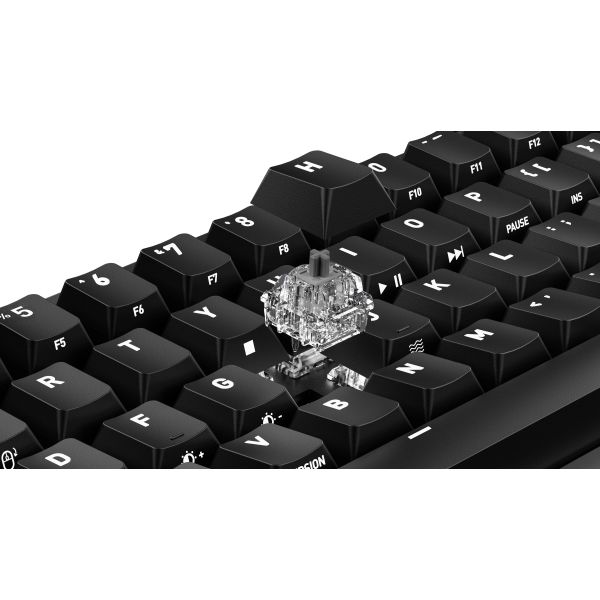 CHERRY K5 PRO TMR COMPACT toetsenbord Gamen USB QWERTY Scandinavisch Zwart, Oranje (G8E-24200LACAPN-2)