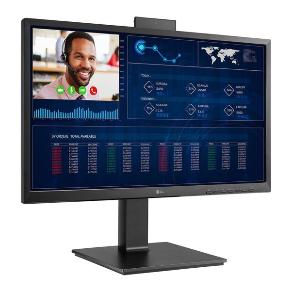 LG 24CQ650N-6N All-in-One PC/workstation Intel® Celeron® N5105 60,5 cm (23.8") 1920 x 1080 Pixels All-in-One thin client 4 GB DDR4-SDRAM 16 GB eMMC Wi-Fi 6 (802.11ax) Zwart (24CQ650N-6N)
