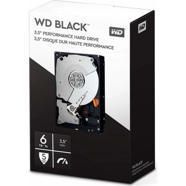 Western Digital WD Black WDBSLA0060HNC - Festplatte - 6TB - intern - 3.5 (8,9 cm) - SATA 6Gb/s - 7200 U/min - Puffer: 256MB (WDB (WDBSLA0060HNC-WRSN)