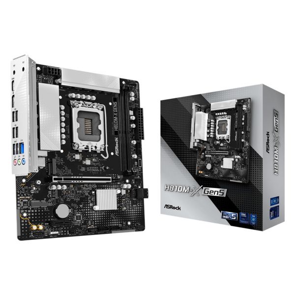 ASRock H810M-P Gen5 mATX Moederbord (90-MXBUE0-A0UAYZ)
