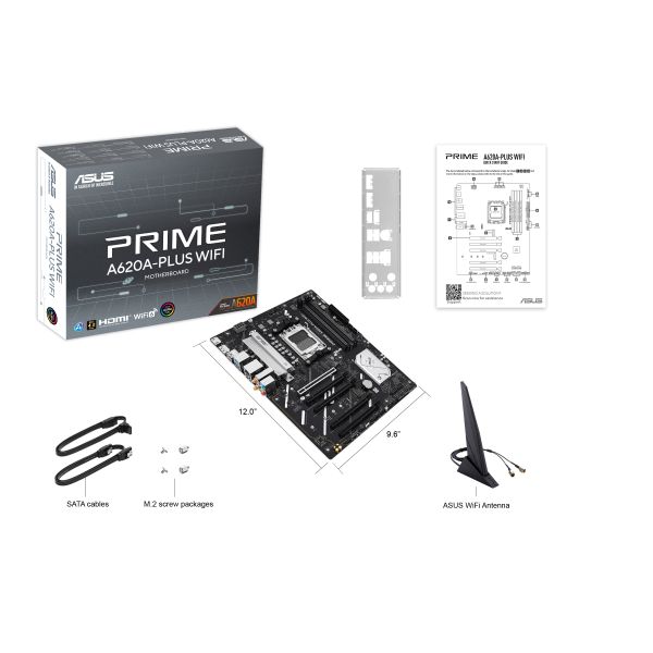 ASUS PRIME A620A-PLUS WIFI AMD A620A Socket AM5 ATX (90MB1PF0-M0EAY0) ASUS PRIME A620A-PLUS WIFI AMD A620A Socket AM5 ATX (90MB1PF0-M0EAY0)