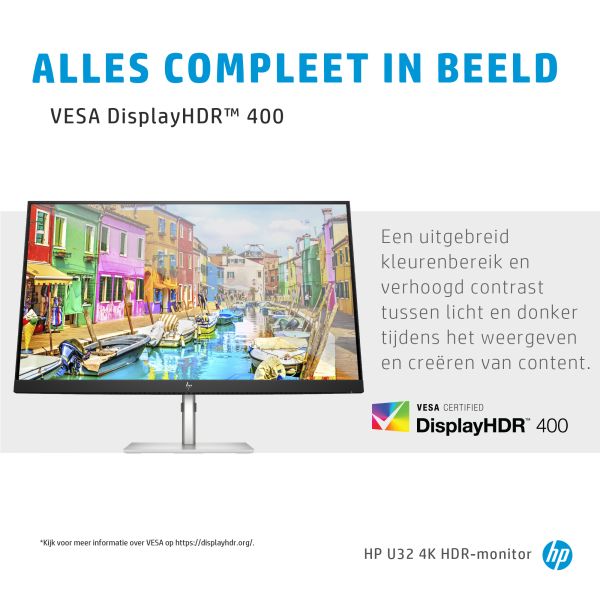 HP U32 4K HDR-monitor (368Y5E9#ABB)