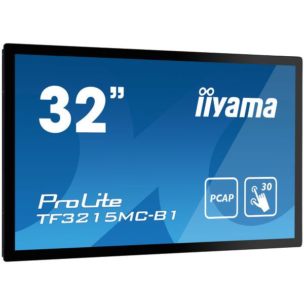 iiyama ProLite TF3215MC-B1 computer monitor 81,3 cm (32") 1920 x 1080 Pixels Full HD LED Touchscreen Kiosk Zwart (TF3215MC-B1)