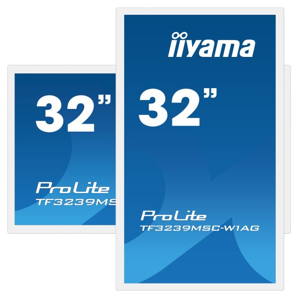 iiyama TF3239MSC-W1AG beeldkrant 80 cm (31.5") LED 500 cd/m² Full HD Wit Touchscreen (TF3239MSC-W1AG)