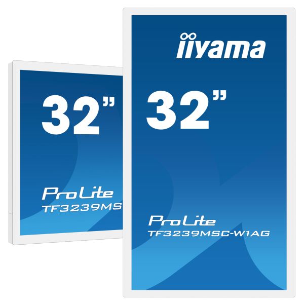 iiyama TF3239MSC-W1AG beeldkrant 80 cm (31.5") LED 500 cd/m² Full HD Wit Touchscreen (TF3239MSC-W1AG)