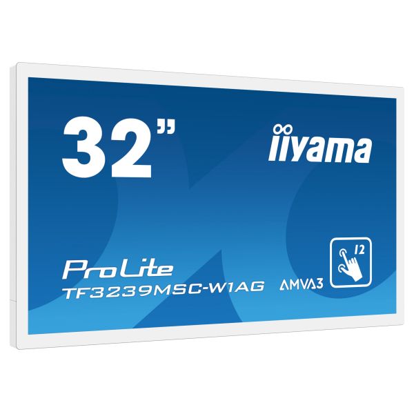 iiyama TF3239MSC-W1AG beeldkrant 80 cm (31.5") LED 500 cd/m² Full HD Wit Touchscreen (TF3239MSC-W1AG)