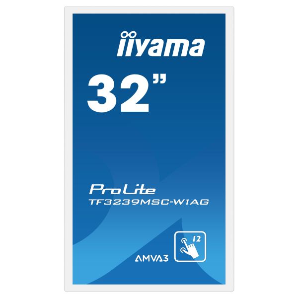 iiyama TF3239MSC-W1AG beeldkrant 80 cm (31.5") LED 500 cd/m² Full HD Wit Touchscreen (TF3239MSC-W1AG)