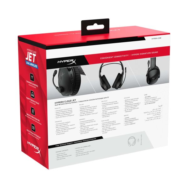 HyperX Cloud Jet - Wireless Gaming Headset (zwart) (AJ0T1AA)