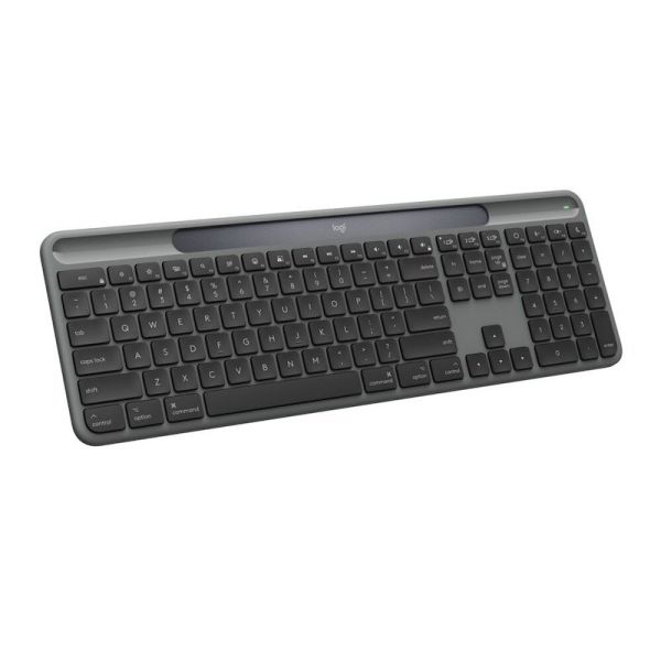 Logitech Signature Slim Solar+ K980 Kabellose Solar-Tastatur QWERTY Italienisch Graphit (920-013761)