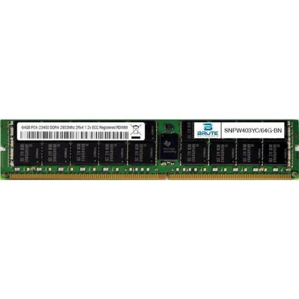 Dell 64GB DDR4-2933 2Rx4 RDIMM Servergeheugen (SNPW403YC/64G-OEM-RFB)