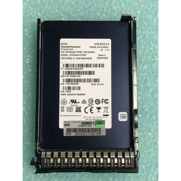 HP 1.92TB SATA RI SFF SC DS (VK001920GWEZE-RFB)