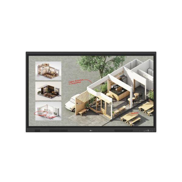 LG CreateBoard 55TR3DQ-B 55 inch Signage Touch Display met Neomounts (55TR3DQ-B+FL50-525BL1)