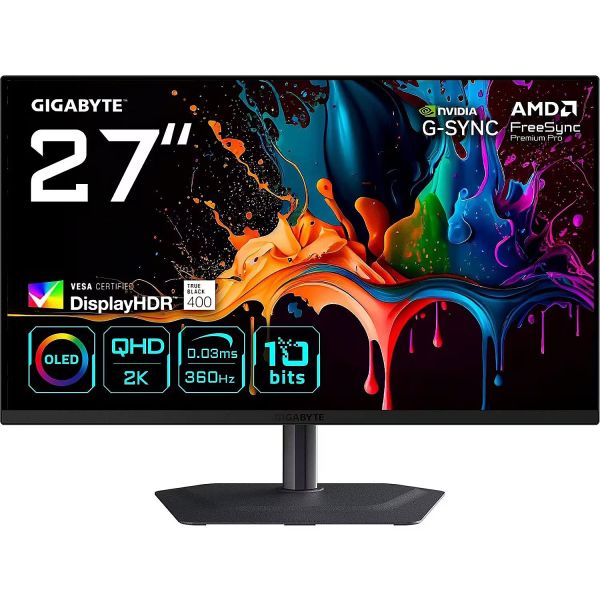 Gigabyte MO27Q3 27" OLED QHD Gaming Monitor (MO27Q3 EK)