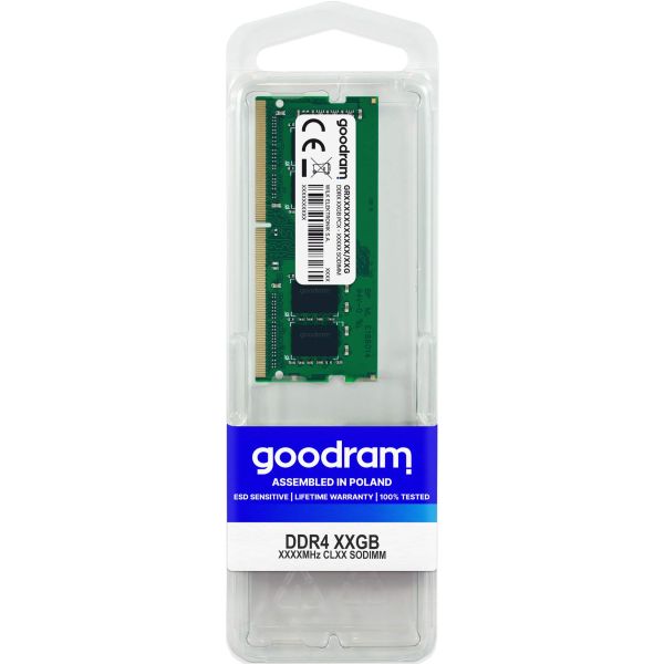 Goodram GR2400S464L17/16G geheugenmodule 16 GB 1 x 16 GB DDR4 260-pin SO-DIMM (GR2400S464L17/16G)