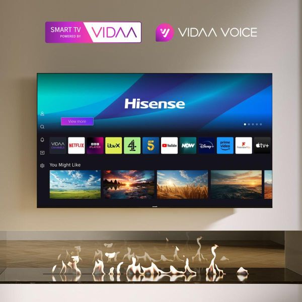 Hisense 55E77NQ 147,3 cm (58") 4K Ultra HD Smart TV Wifi Zwart 350 cd/m² (58E77NQ)