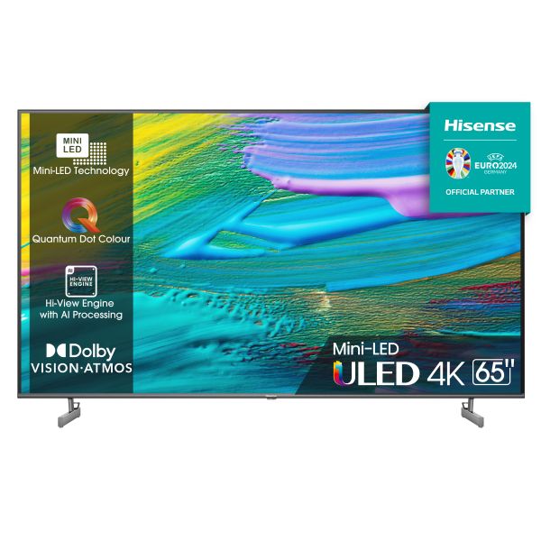 Hisense 65U6KQ 165,1 cm (65") 4K Ultra HD Smart TV Wifi Zwart 600 cd/m² (65U6KQ)