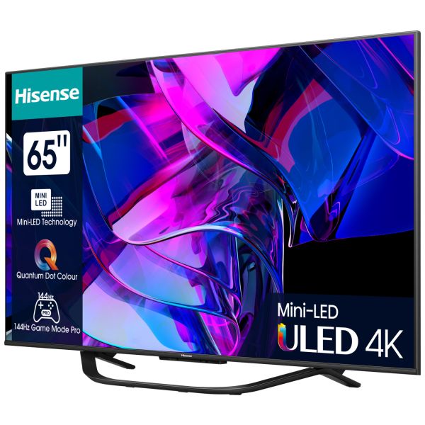 Hisense 65U7KQ 165,1 cm (65") 4K Ultra HD Smart TV Wifi Zwart 1000 cd/m² (65U7KQ)