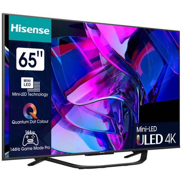 Hisense 65U7KQ 165,1 cm (65") 4K Ultra HD Smart TV Wifi Zwart 1000 cd/m² (65U7KQ)