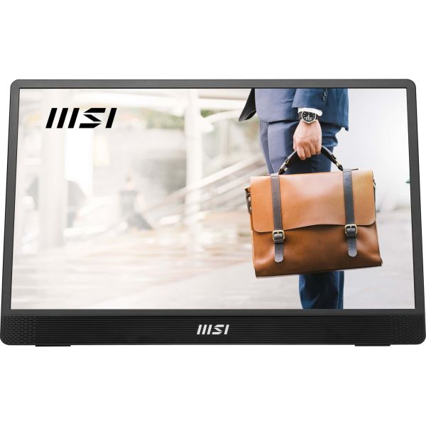 MSI Pro MP161 E2 Draagbare monitor Zwart 39,6 cm (15.6") LED 1920 x 1080 Pixels (PRO MP161 E2) MSI Pro MP161 E2 Draagbare monitor Zwart 39,6 cm (15.6") LED 1920 x 1080 Pixels (PRO MP161 E2)