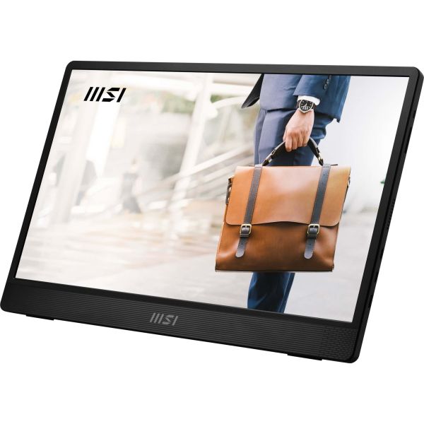 MSI Pro MP161 E2 Draagbare monitor Zwart 39,6 cm (15.6") LED 1920 x 1080 Pixels (PRO MP161 E2) MSI Pro MP161 E2 Draagbare monitor Zwart 39,6 cm (15.6") LED 1920 x 1080 Pixels (PRO MP161 E2)
