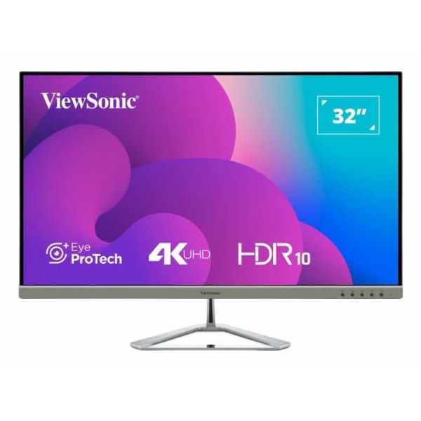 Viewsonic VX3276-4K-MHD-2 computer monitor 81,3 cm (32") 3840 x 2160 Pixels 4K Ultra HD LCD Zwart, Zilver (VX3276-4K-MHD-2)