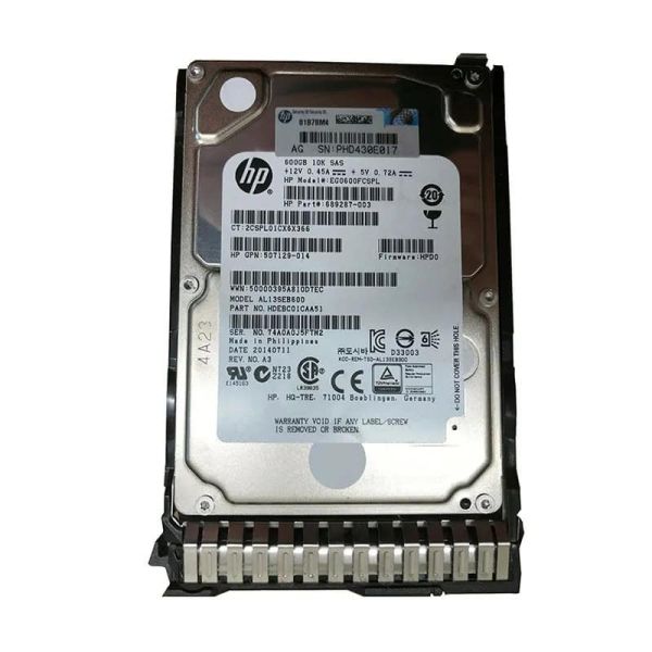 HP 600GB 6G SAS 10K 2.5 Hard Drive (619286-003-RFB)