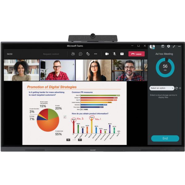 Sharp PN-L652B 165,1 cm (65") 3840 x 2160 Pixels LCD Zwart (PNL652B)