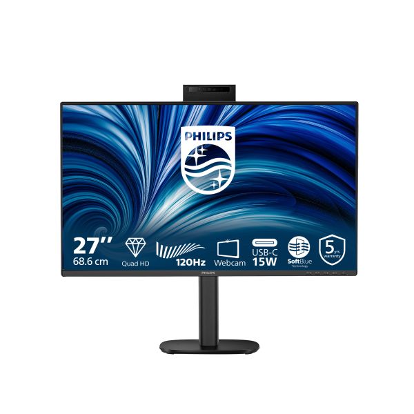 Philips 27B2N3500JH computer monitor 68,6 cm (27") 2560 x 1440 Pixels Quad HD LCD Zwart (27B2N3500JH/00)