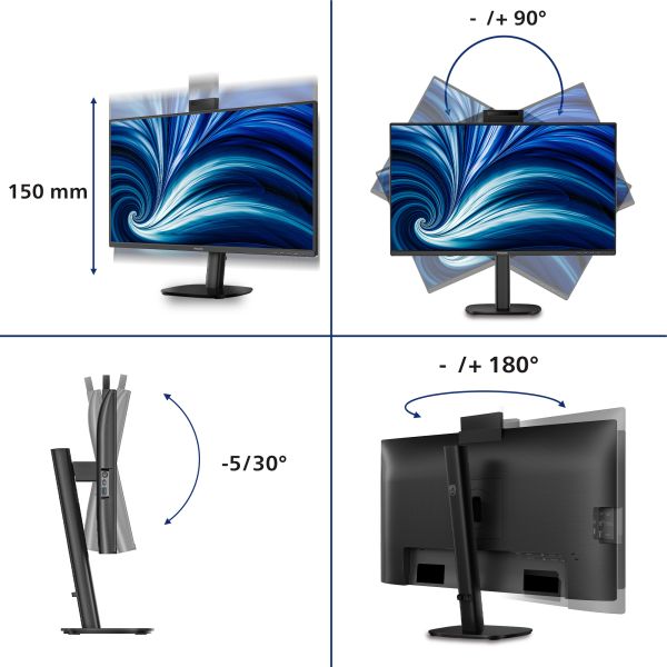 Philips 27B2N3500JH computer monitor 68,6 cm (27") 2560 x 1440 Pixels Quad HD LCD Zwart (27B2N3500JH/00)