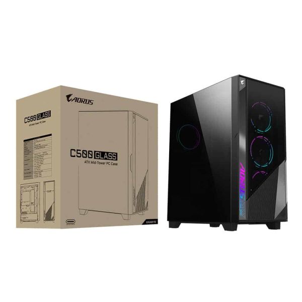 GIGABYTE GB-AC500G computerbehuizing Midi Tower Zwart (GB-AC500G)