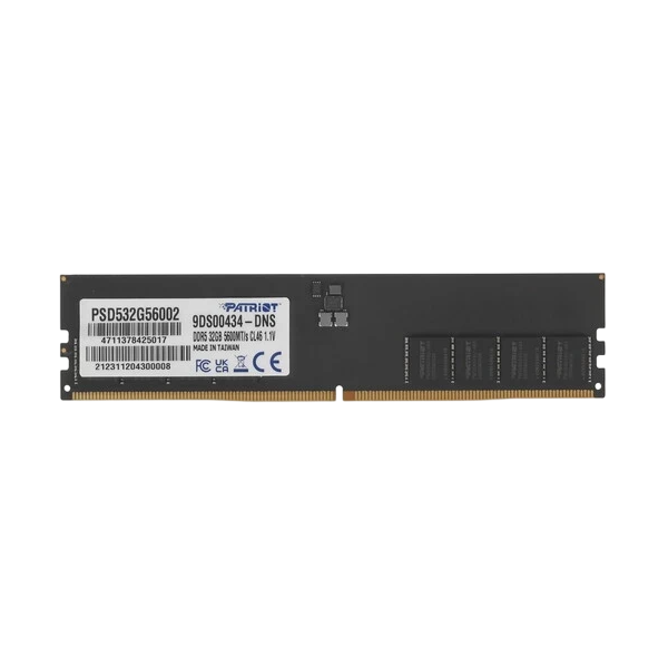Kingston Patriot Signature Line 32GB DDR5 5600MHz DIMM (Zwart) (PSD532G56002)