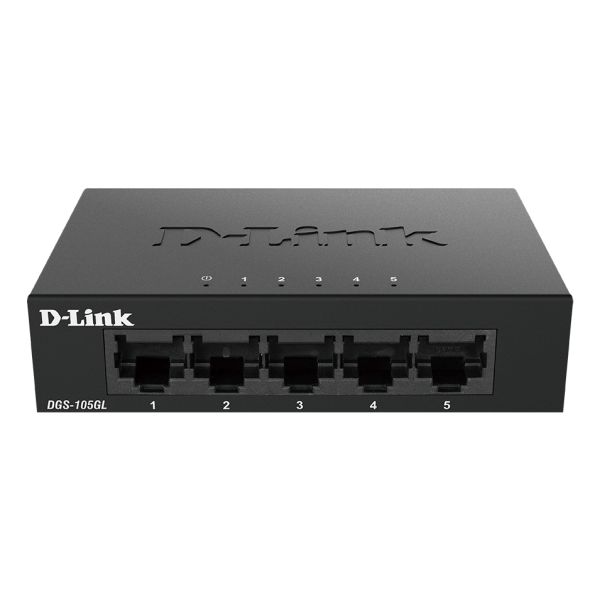 D-Link DGS-105GL/E netwerk-switch Unmanaged Gigabit Ethernet (10/100/1000) Zwart (DGS-105GL)