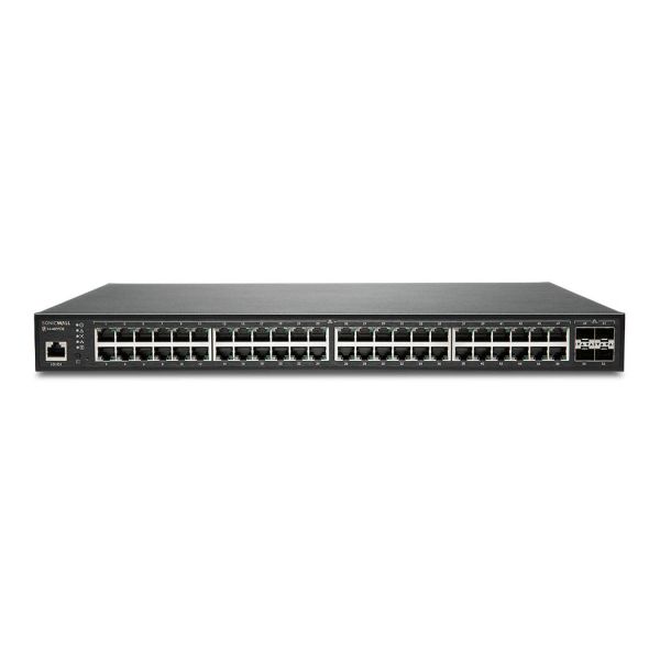SonicWall SWS14-48FPOE Managed L2 Gigabit Ethernet (10/100/1000) Power over Ethernet (PoE) 1U Zwart (02-SSC-2466)