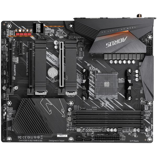 GIGABYTE B550 AORUS ELITE AX moederbord AMD B550 Socket AM4 ATX (B550 AORUS ELITE AX) GIGABYTE B550 AORUS ELITE AX moederbord AMD B550 Socket AM4 ATX (B550 AORUS ELITE AX)