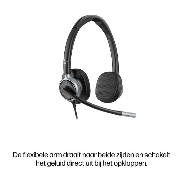 HP Poly Mission 625 Stereo USB Wired Headset (C01C6AA) HP Poly Mission 625 Stereo USB Wired Headset
