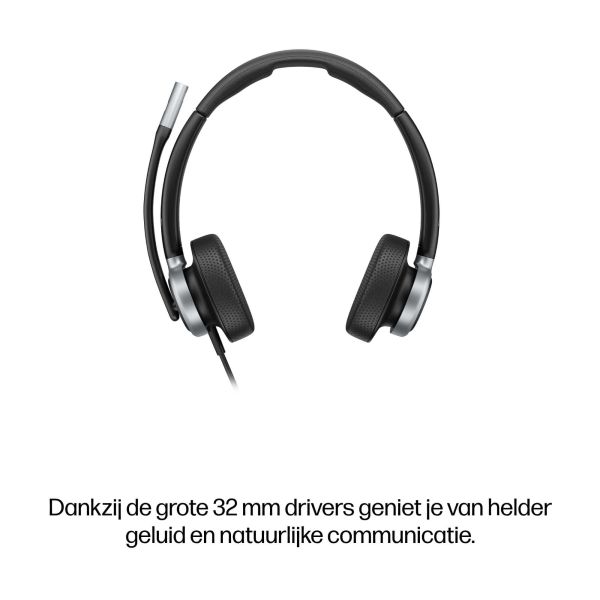 HP Poly Mission 625 Stereo USB Wired Headset (C01C6AA) HP Poly Mission 625 Stereo USB Wired Headset