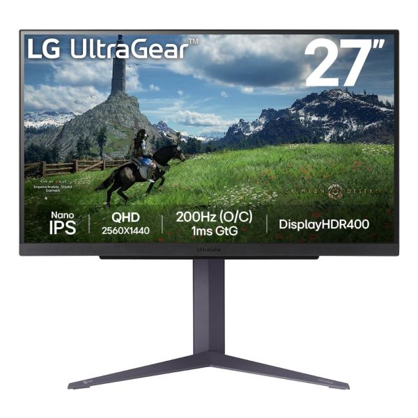 LG 27GS85QX-B computer monitor 68,6 cm (27") 2560 x 1440 Pixels Quad HD LCD Zwart (27GS85QX-B)