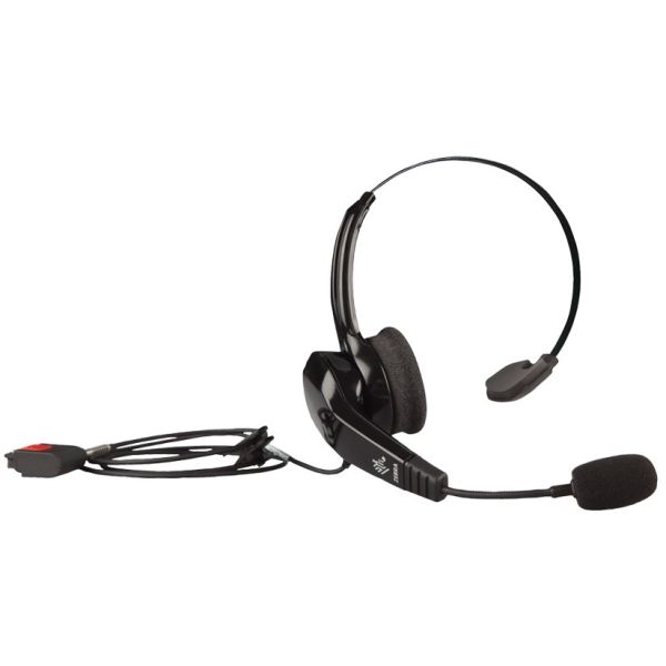 Zebra HS3100 Headset Draadloos Hoofdband Kantoor/callcenter Bluetooth Zwart (HS3100-BTN-L)