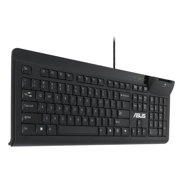ASUS Smart Card Keyboard KU100 toetsenbord Thuis/Werk USB Zwart (90XB05E0-BKB010)