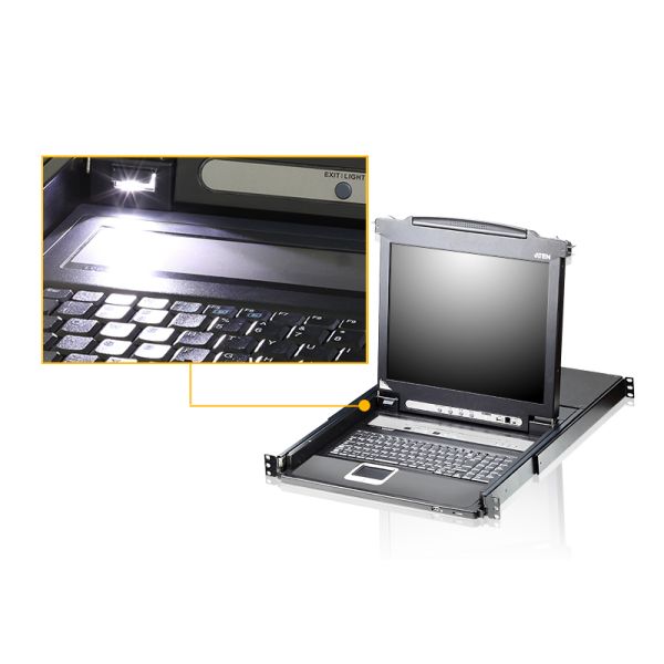 ATEN CL5708M KVM-switch Rack-montage Zwart (CL5708M-CH)
