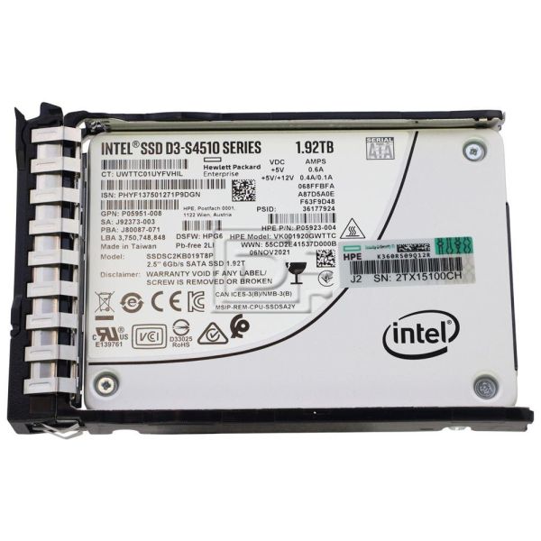 HPE SSD 1.92 TB Read Intensive 2.5 SFF Hot-Swap (P40499R-B21)